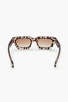 Giraffe Print Rectangle Sunglasses