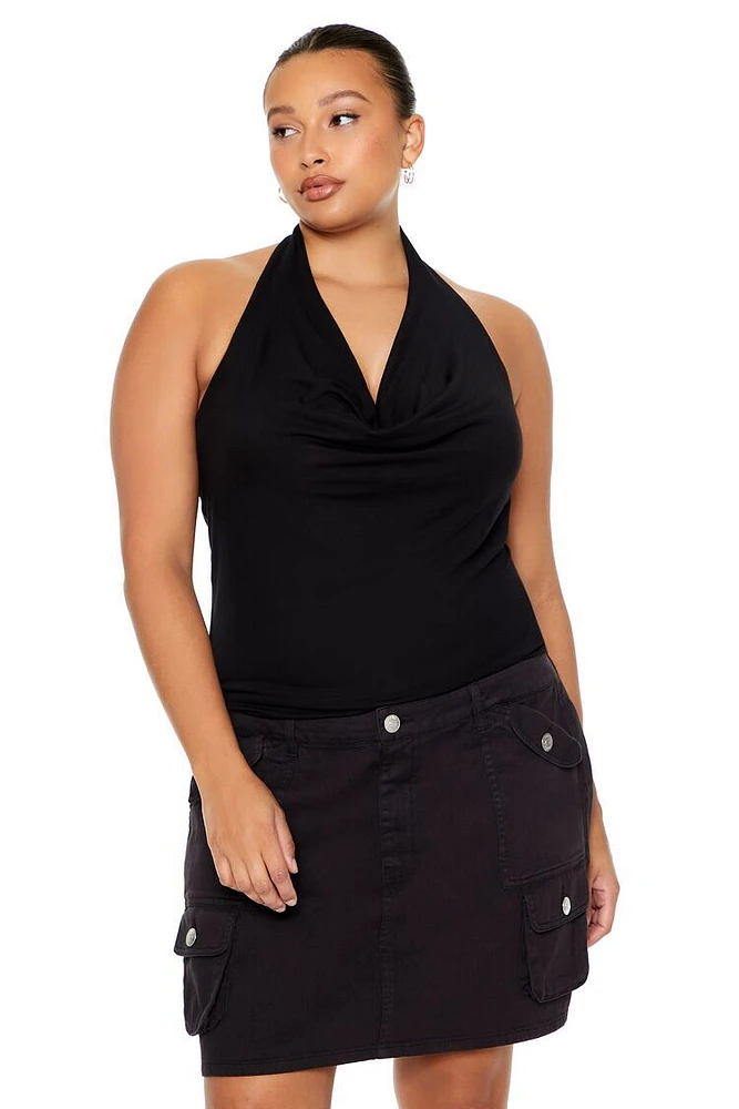 Plus Fitted Halter Top