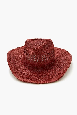Cutout Straw Cowboy Hat