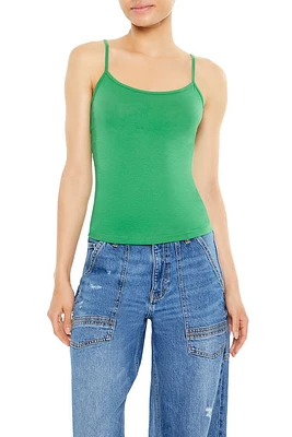 Cotton-Blend Scoop Neck Cami