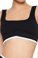 Seamless Two-Tone Sports Bra