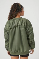 Faux Shearling Bomber Jacket