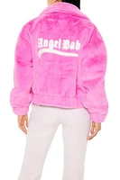 Plush Angel Baby Bomber Jacket