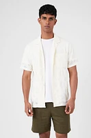 Linen-Blend Drawstring Shorts