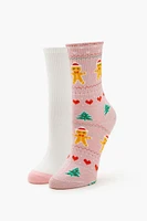 Gingerbread Crew Socks Set - 2 pack