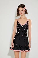 Betsey Johnson Rosette Mini Dress
