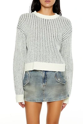 Ribbed Elbow Patch Sweater