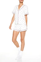 Floral Shirt & Shorts Pajama Set