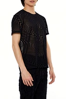 Sheer Chevron Tee