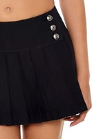 Pleated Mini Skirt