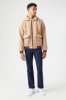 Faux Shearling Zip-Up Jacket