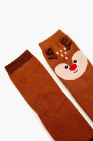 Reindeer Crew Socks Set - 2 pack