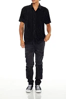 Slim-Fit Mid-Rise Cargo Jeans