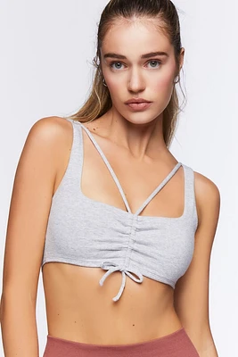 Strappy Ruched Sports Bra