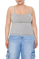 Plus Cotton-Blend Basic Cami