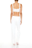 Lettuce-Edge Flare Pajama Pants