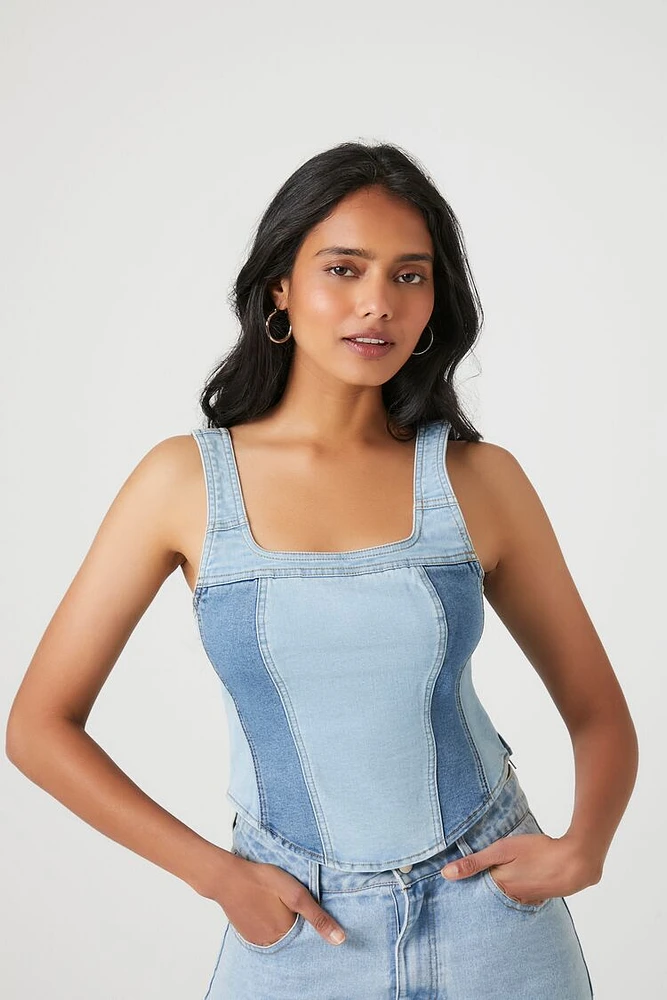 Reworked Denim Tank Top