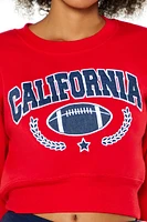 California Football Cropped Pullover