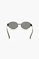 Metal Oval Frame Sunglasses