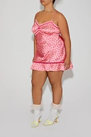 Plus Betsey Johnson Mini Slip Dress