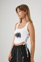 Ribbed All Night Graphic Tank Top