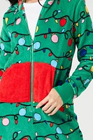 Hooded Christmas Tree Jumpsuit