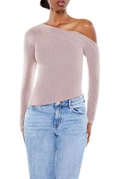 Ribbed Asymmetrical Sweater