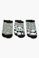 Panda & Bamboo Ankle Socks Set - 3 pack