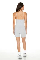 Active Heathered Cami Romper