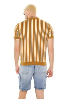Striped Sweater-Knit Shirt