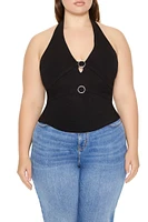 Plus O-Ring Halter Top