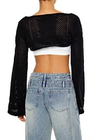 Netted Crochet Shrug Sweater