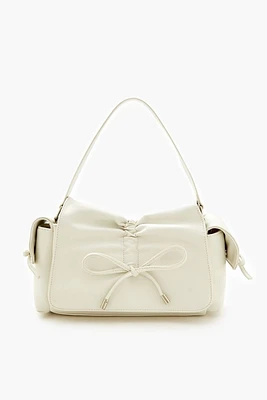 Ruched Bow Shoulder Bag