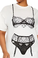 Plus Lingerie Graphic Tee