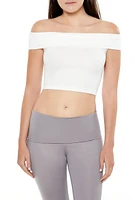 Seamless Off-the-Shoulder Crop Top