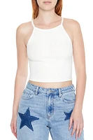 Rib-Knit Cropped Cami