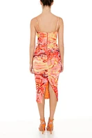 Marble Sweetheart Midi Dress