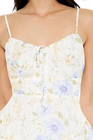 Tiered Ruffle Floral Mini Dress