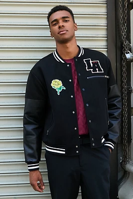 LA Chenille Patch Varsity Jacket