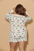 Plus Disney Mickey & Minnie Pajama Romper