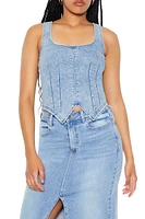 Stretch-Denim Tank Top