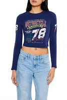 Motorcycle Speedway Crop Top