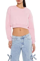 Cropped Fleece Pullover