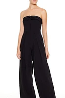 Strapless Wide-Leg Jumpsuit