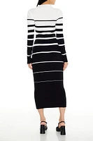 Striped Midi Sweater Dress