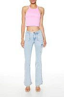 Low-Rise Flare Cargo Jeans