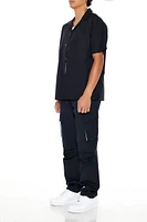 Slim-Fit Drawstring Cargo Pants