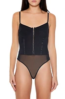 Mesh Corset Cami Bodysuit