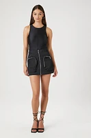 Seamed Sleeveless Bodysuit