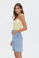 Sweetheart Linen-Blend Cami